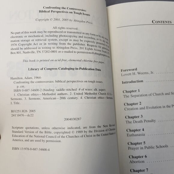 Adam Hamilton Books Lot of 2 Paperback 24 Hours Confronting the Controversies - Picture 8 of 16